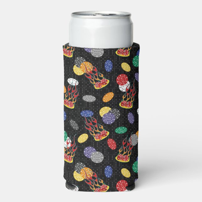 Lucky Casino Dice Seltzer Can Cooler (Seltzer Front)