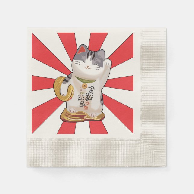 Lucky Cat B Napkin (Front)
