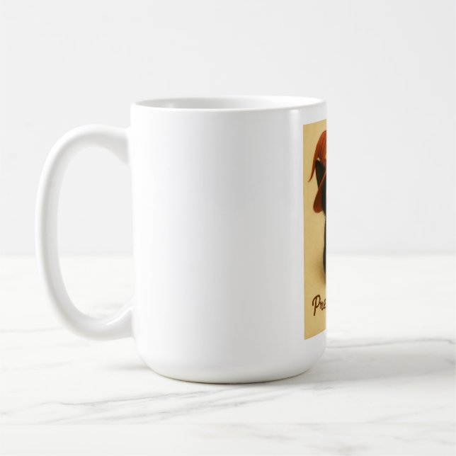 Lucky Cat Emi – Begging Pose Witch Cat Mug (Left)