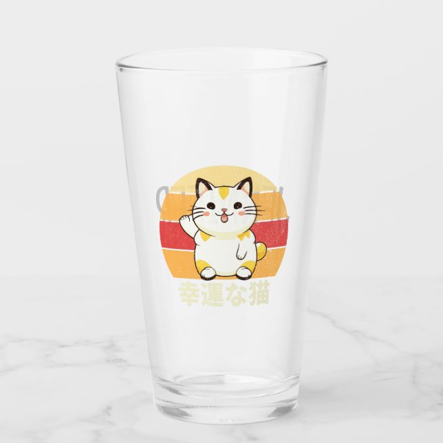 Lucky cat glass (Front)