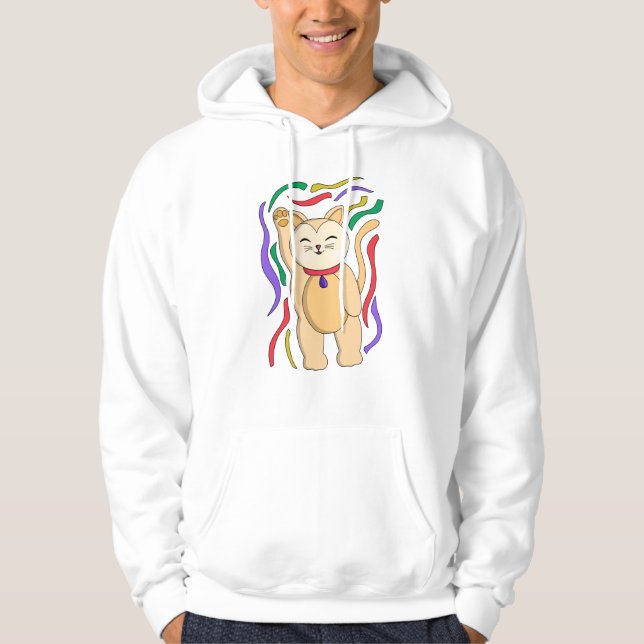 Lucky Cat Hoodie (Front)