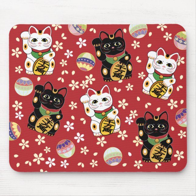 Lucky Cat Mousepad (Front)