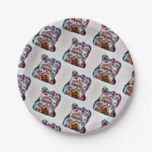 Lucky Cat Paper Plates
