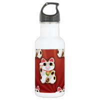 Lucky Cat Pattern Cartoon Fortune Pet White Kitty