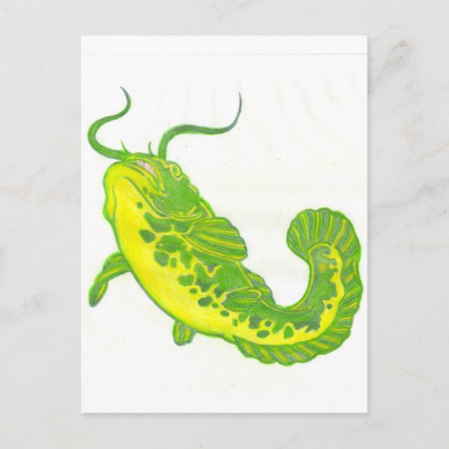 Lucky Catfish Postcard (Front)