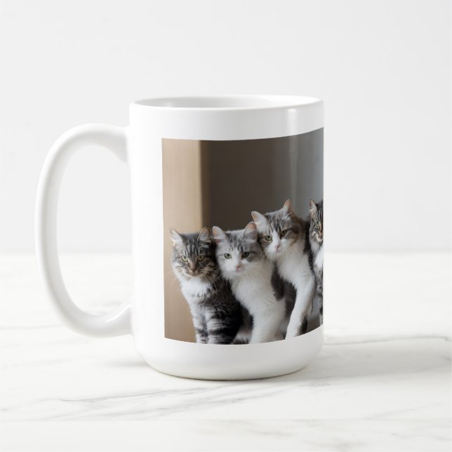 Lucky Cats Best Dad Coffee Mug (Left)