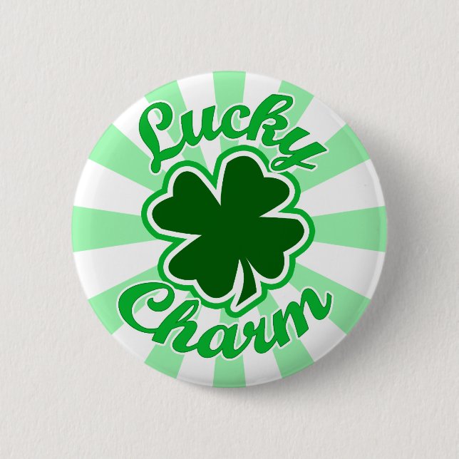 Lucky Charm 6 Cm Round Badge (Front)