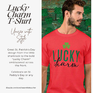 Lucky Charm and Shamrock Unisex T-Shirt