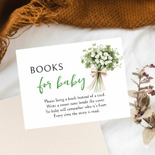 Lucky Charm Books for Baby Enclosure Card Shamrock
