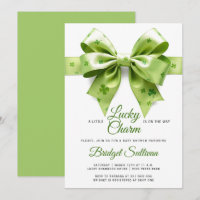 Lucky charm bow St. Patrick's Day baby shower