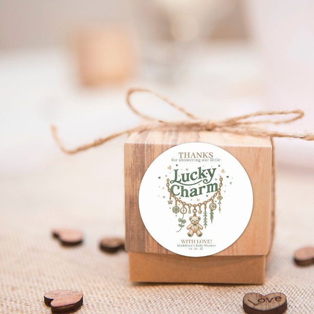 Lucky Charm Bracelet Baby Shower Sticker (Creator Uploaded)