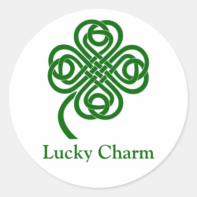 Lucky Charm Classic Round Sticker (Front)