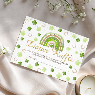 Lucky Charm Diaper Raffle Card