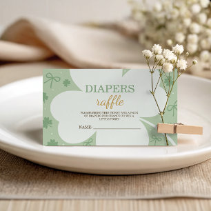 Lucky Charm Diaper Raffle Card