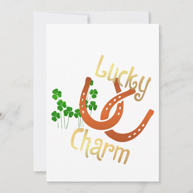 Lucky Charm Flat Card (Front)