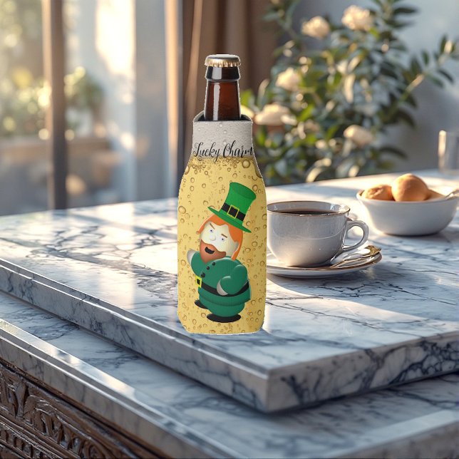 Lucky Charm Leprechaun Irish Bubbly Golden Beer Bottle Cooler (Lucky Charm Leprechaun Irish Bubbly Golden Beer Bottle Cooler)