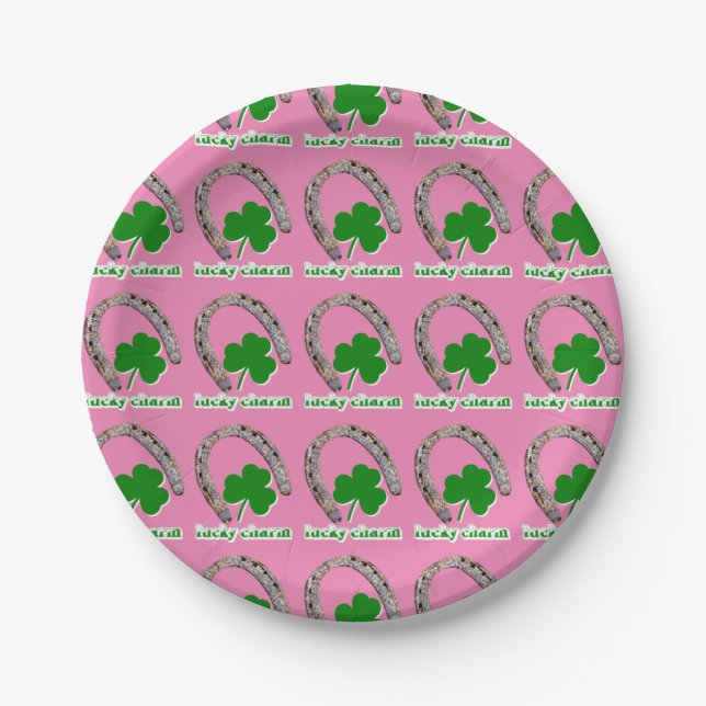 lucky charm    paper plate (Front)
