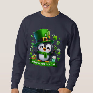 Lucky Charm Penguin - St. Patrick’s Day Celebratio Sweatshirt