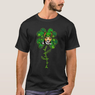 Lucky Charm Rat Terrier Shamrock Happy St Patrick' T-Shirt
