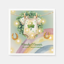 Lucky Charm Shamrock and Rainbow Baby Shower