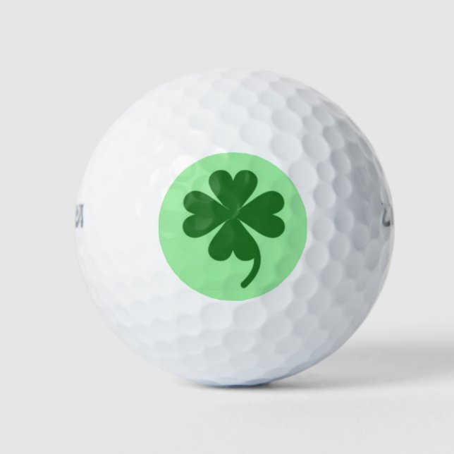 Lucky Charm Shamrock Golf Ball Designs by Janz (Front)