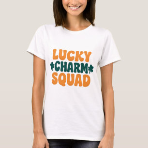Lucky Charm Squad Glowing St. Patrick’s Day T-Shirt