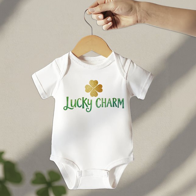Lucky Charm St. Patrick’s Baby Bodysuit (Lucky Charm Keepsake)