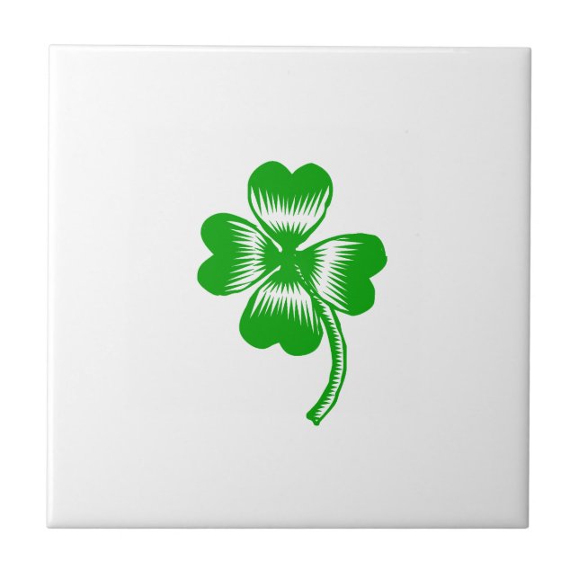 Lucky Charm St. Patrick's day gift Tile (Front)