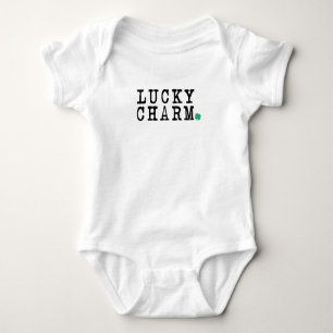 Lucky Charm St Patricks Day Lucky Clover Baby Bodysuit