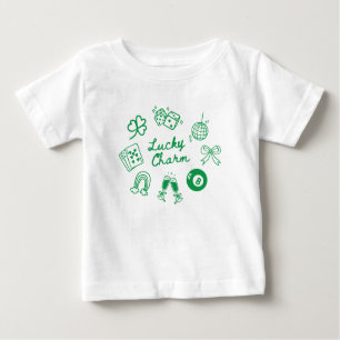 Lucky Charm St Patricks Day Lucky Clover Baby T-Shirt