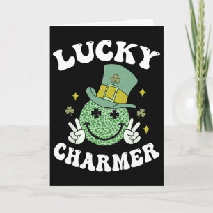 Lucky Charmer Shirt Boys Kids Girl Funny St. Patri Card