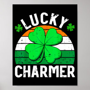 Lucky charmer shirts boys kids girls funny st poster