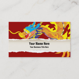 Lucky Chinese Dragon Business Card