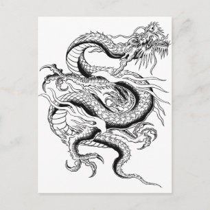 Lucky Chinese Dragon Postcard