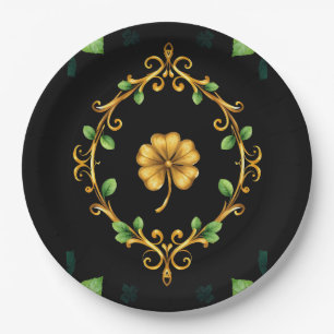 Lucky Clover 🍀 A Timeless Symbol of Good Fortune Paper Plate