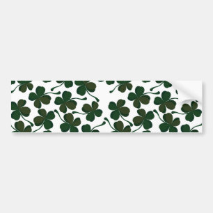 lucky clover bumper sticker