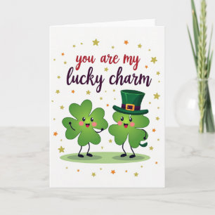 Lucky Clover Charm Card