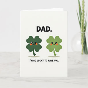 Lucky Clover Dad Card