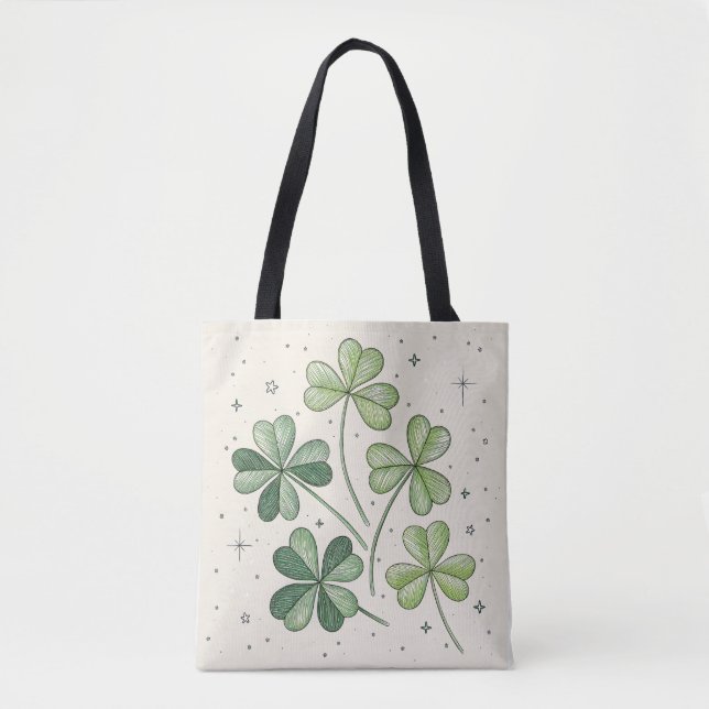 Lucky Clover Eco Tote Bag (Front)