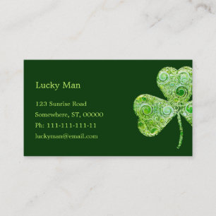 Lucky Clover Floral Business Card
