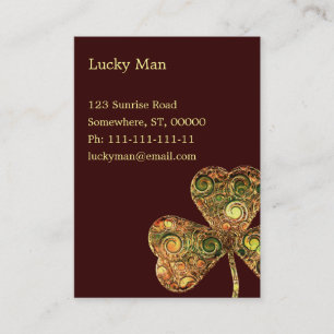 Lucky Clover Floral Business Card
