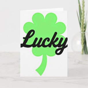 Lucky Clover Graphic Art Card