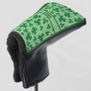 Lucky Clover Green Personalized Golf Putter Cover