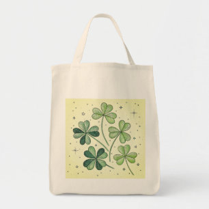 Lucky Clover Grocery Tote Bag