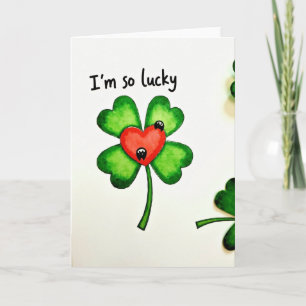 Lucky Clover Heartfelt Card