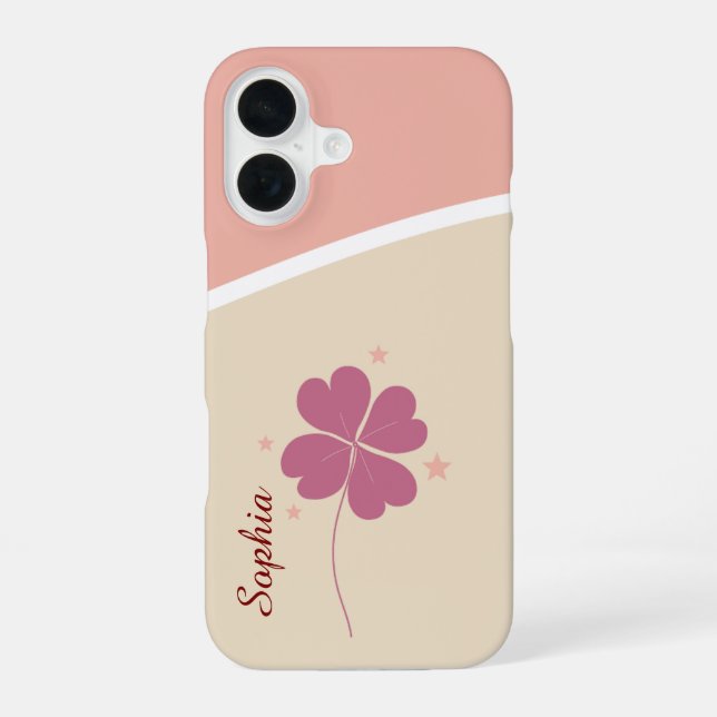 Lucky Clover iPhone Case – A Sweet Gift for Mum (Back)