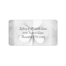 Lucky Clover Irish Grey and White Address