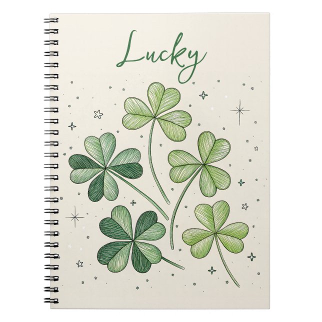 Lucky Clover Lucky Notebook (Front)