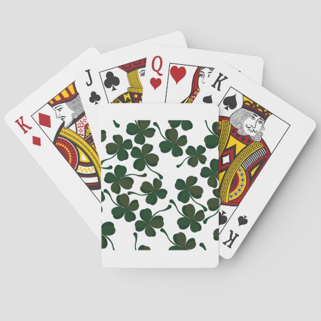 lucky clover playing cards (Back)