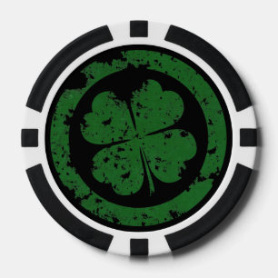Lucky Clover Poker Chips
